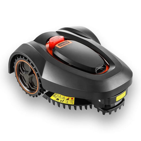 Robot tondeuse - FUXTEC FX-RB218 jusqu'à 600m² - capteur de pluie et de choc